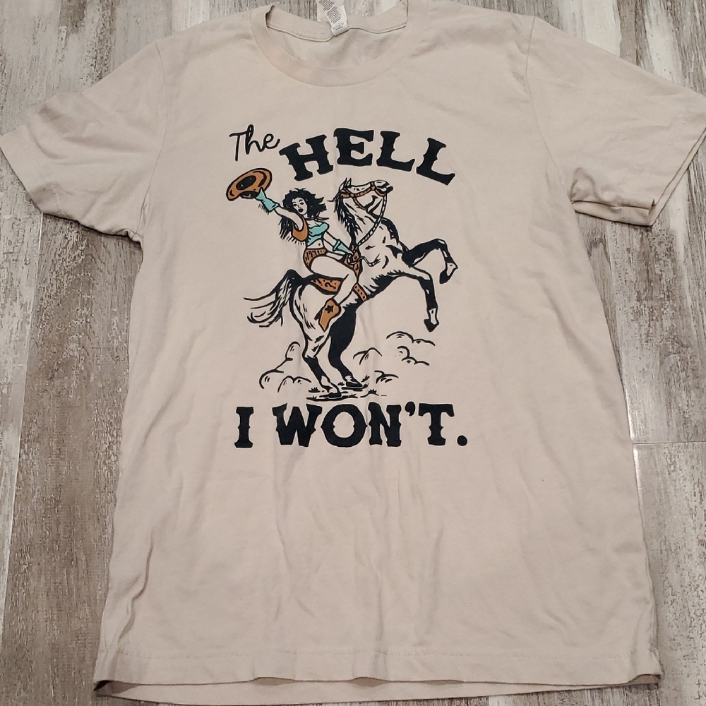 Beige Graphic T-Shirt